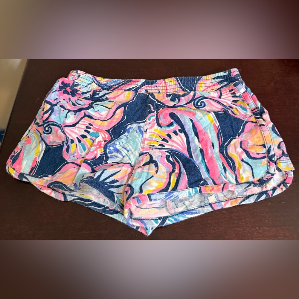 Lilly Pulitzer Pink and Blue Tropical Shorts